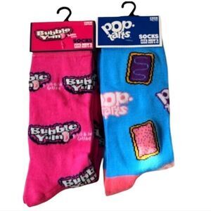Bubble Gum and Pastries‎ Mens Novelty Crew Socks Size 6-12
